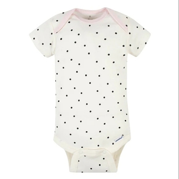 NWT Gerber 5 Pack Ballerina/Bunny Theme Short Sleeve Onesies Set☆6-9mo☆ - Picture 3 of 15